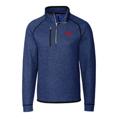 Buffalo Bills Cutter & Buck Throwback Logo Mainsail Sweater-Knit Half-Zip Pullover Jacket | NFL On sale