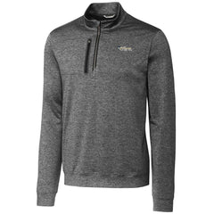 New York Jets Cutter & Buck Stealth Heathered Throwback Logo Quarter-Zip Pullover Top | NFL On sale