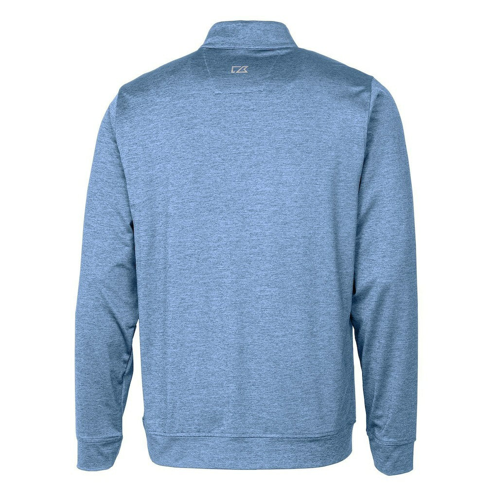 Buffalo Bills Cutter & Buck Stealth Heathered Throwback Logo Quarter-Zip Pullover Top | NFL Discount