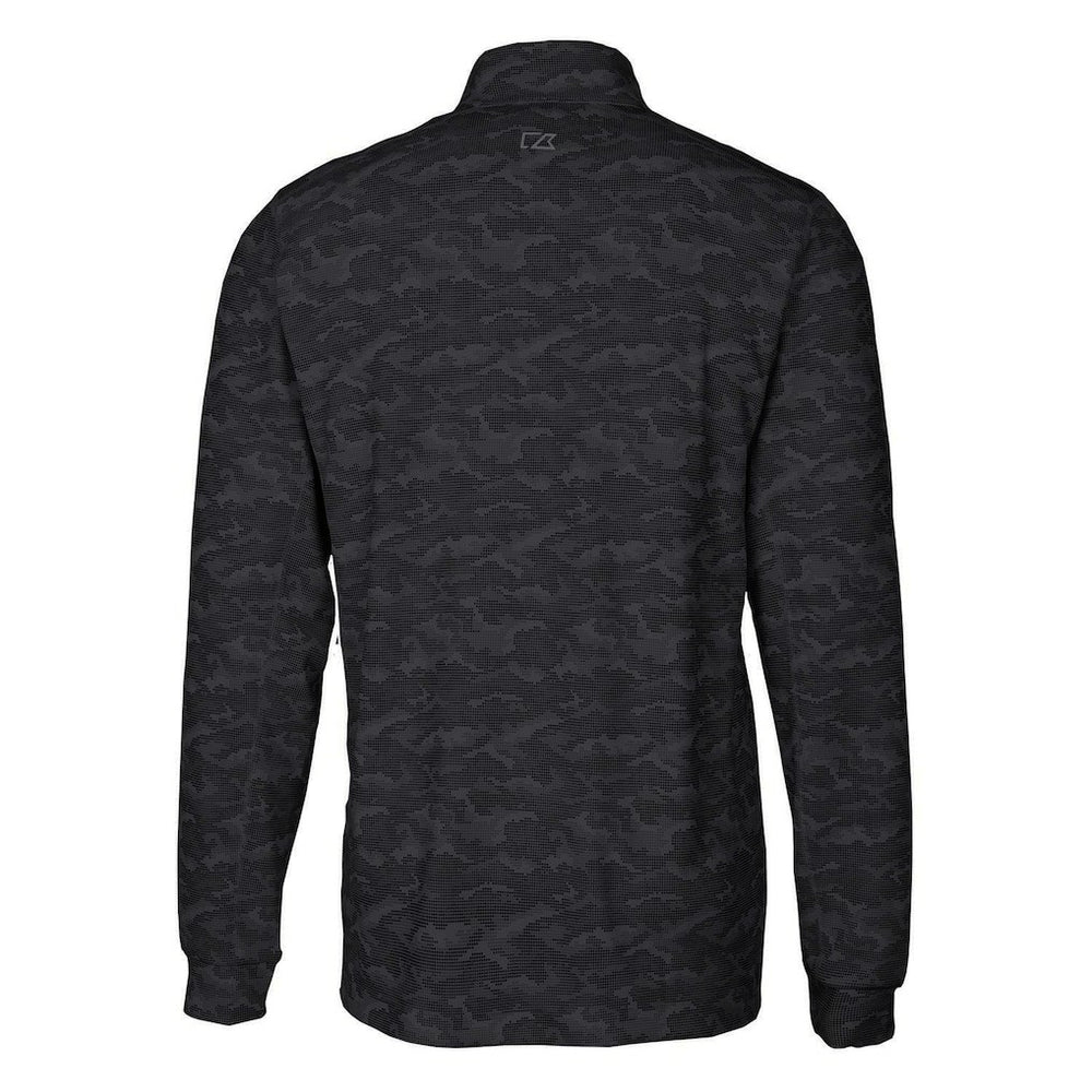 Cincinnati Bengals Cutter & Buck Throwback Logo Traverse Camo Print Stretch Quarter-Zip Pullover Top | NFL Outlet