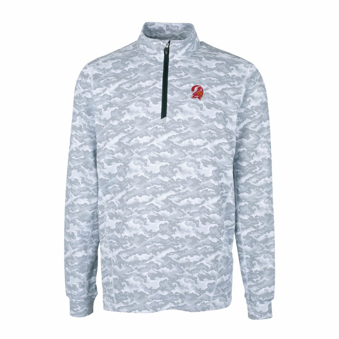 Tampa Bay Buccaneers Cutter & Buck Throwback Logo Traverse Camo Print Stretch Quarter-Zip Pullover Top | NFL Near me
