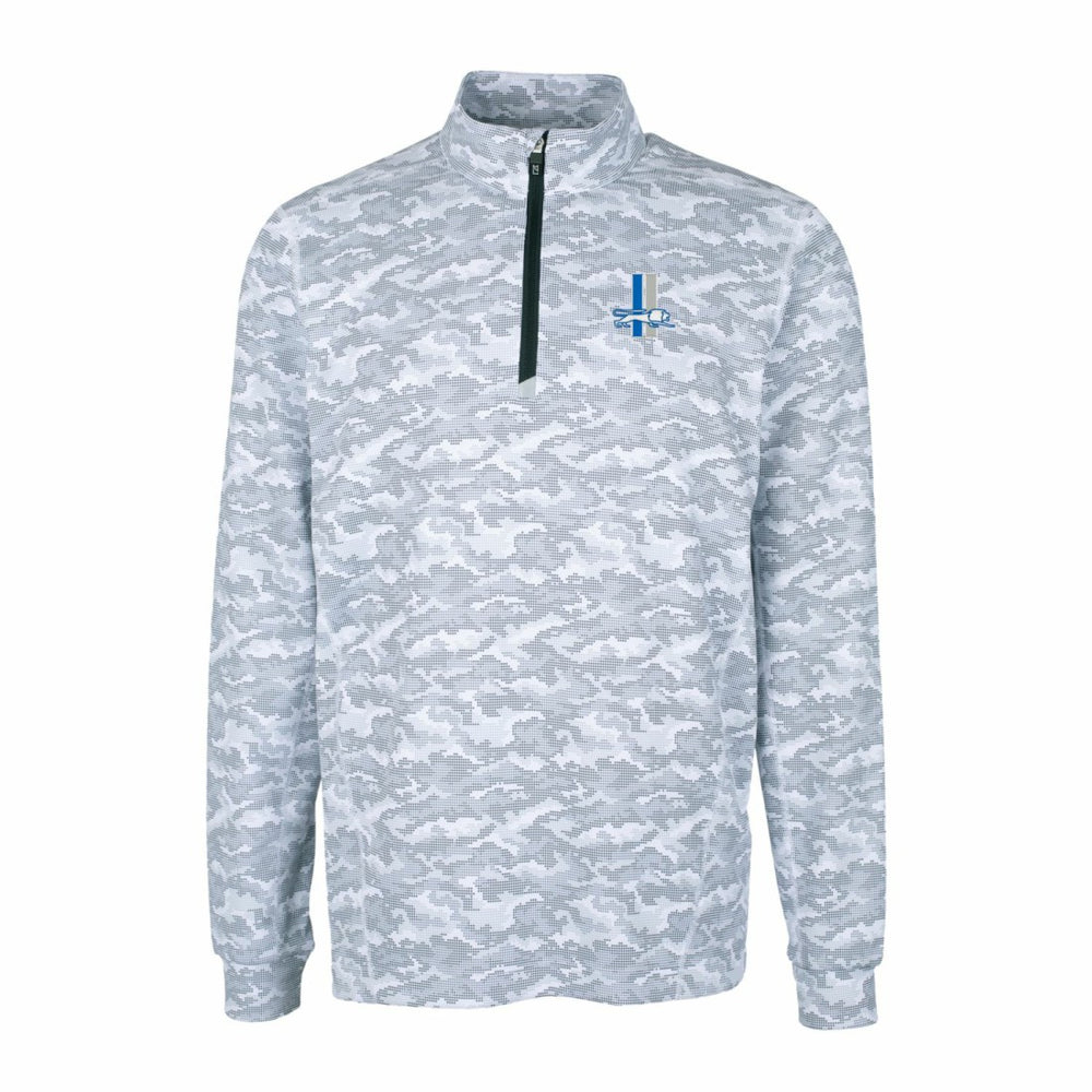 Detroit Lions Cutter & Buck Throwback Logo Traverse Camo Print Stretch Quarter-Zip Pullover Top | NFL On sale