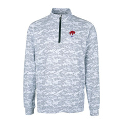 Buffalo Bills Cutter & Buck Throwback Logo Traverse Camo Print Stretch Quarter-Zip Pullover Top | NFL Hot
