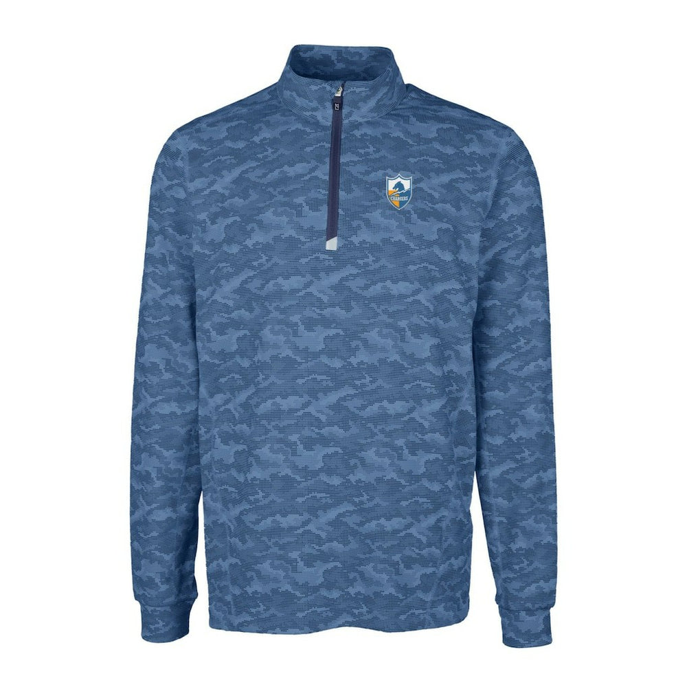 Los Angeles Chargers Cutter & Buck Throwback Logo Traverse Camo Print Stretch Quarter-Zip Pullover Top | NFL Near me