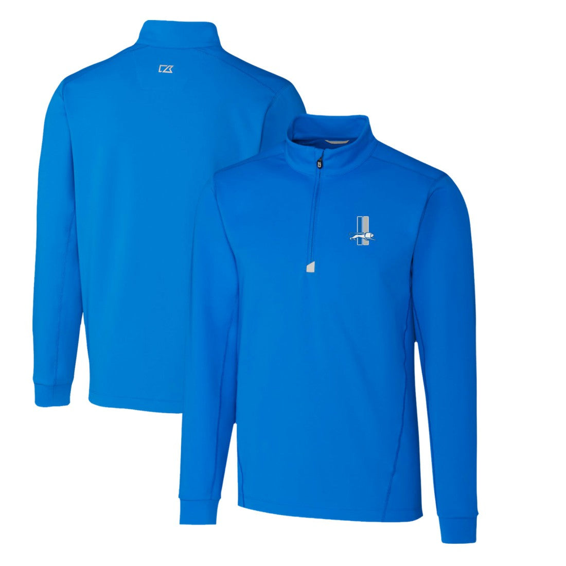 Detroit Lions Cutter & Buck Throwback Logo Traverse Stretch Quarter-Zip Pullover Top | NFL Online