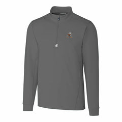 Cleveland Browns Cutter & Buck Throwback Logo Traverse Stretch Quarter-Zip Pullover Top | NFL Outlet
