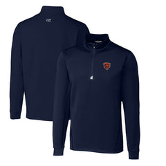 Chicago Bears Cutter & Buck Throwback Logo Traverse Stretch Quarter-Zip Pullover Top | NFL Near me