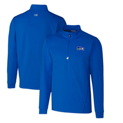 Seattle Seahawks Cutter & Buck Throwback Logo Traverse Stretch Quarter-Zip Pullover Top | NFL New