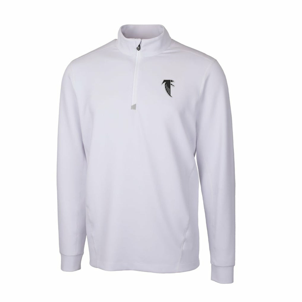 Atlanta Falcons Cutter & Buck Throwback Logo Traverse Stretch Quarter-Zip Pullover Top | NFL Discount