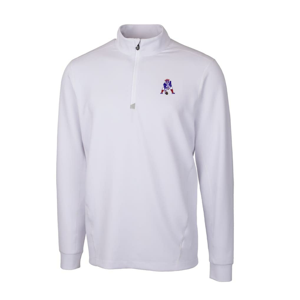 New England Patriots Cutter & Buck Throwback Logo Traverse Stretch Quarter-Zip Pullover Top | NFL Hot