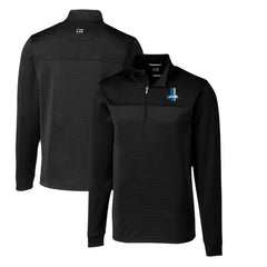 Detroit Lions Cutter & Buck Throwback Logo Traverse Stripe Stretch Quarter-Zip Pullover Top | NFL Sale