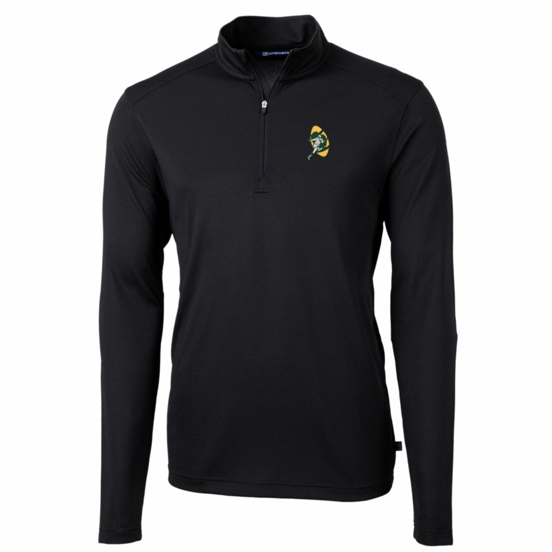 Green Bay Packers Cutter & Buck Throwback Logo Virtue Eco Pique Recycled Quarter-Zip Pullover Top | NFL New