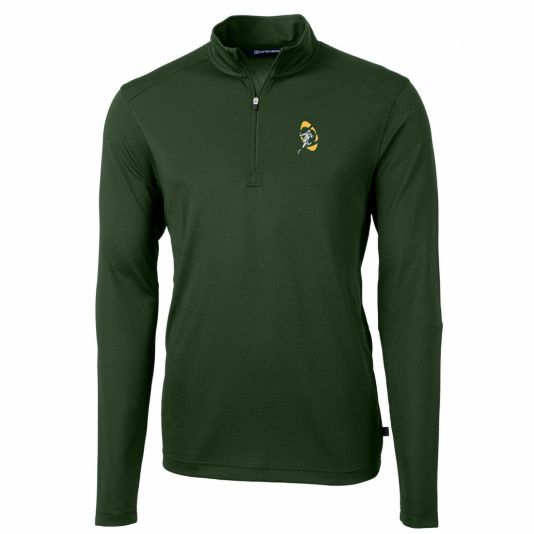 Green Bay Packers Cutter & Buck Throwback Logo Virtue Eco Pique Recycled Quarter-Zip Pullover Top | NFL US