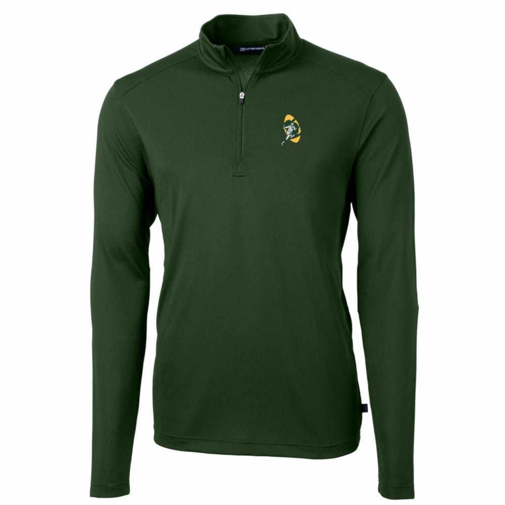 Green Bay Packers Cutter & Buck Throwback Logo Virtue Eco Pique Recycled Quarter-Zip Pullover Top | NFL US