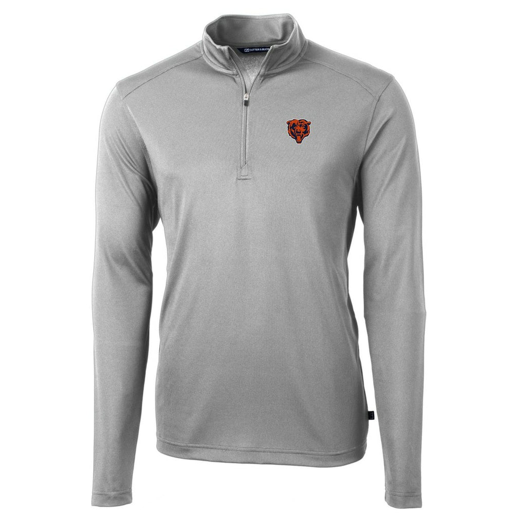Chicago Bears Cutter & Buck Throwback Logo Virtue Eco Pique Recycled Quarter-Zip Pullover Top | NFL Near me