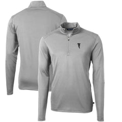 Atlanta Falcons Cutter & Buck Throwback Logo Virtue Eco Pique Recycled Quarter-Zip Pullover Top | NFL Outlet