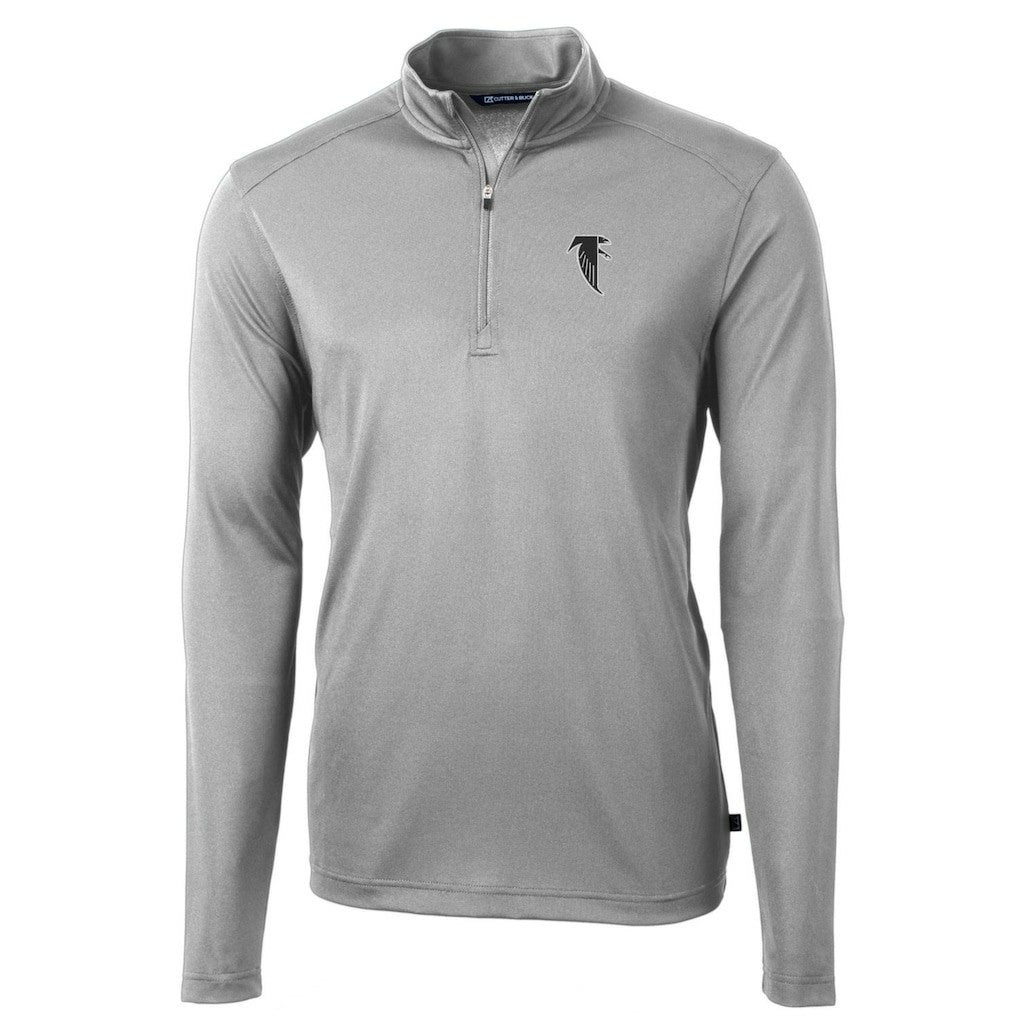 Atlanta Falcons Cutter & Buck Throwback Logo Virtue Eco Pique Recycled Quarter-Zip Pullover Top | NFL Outlet