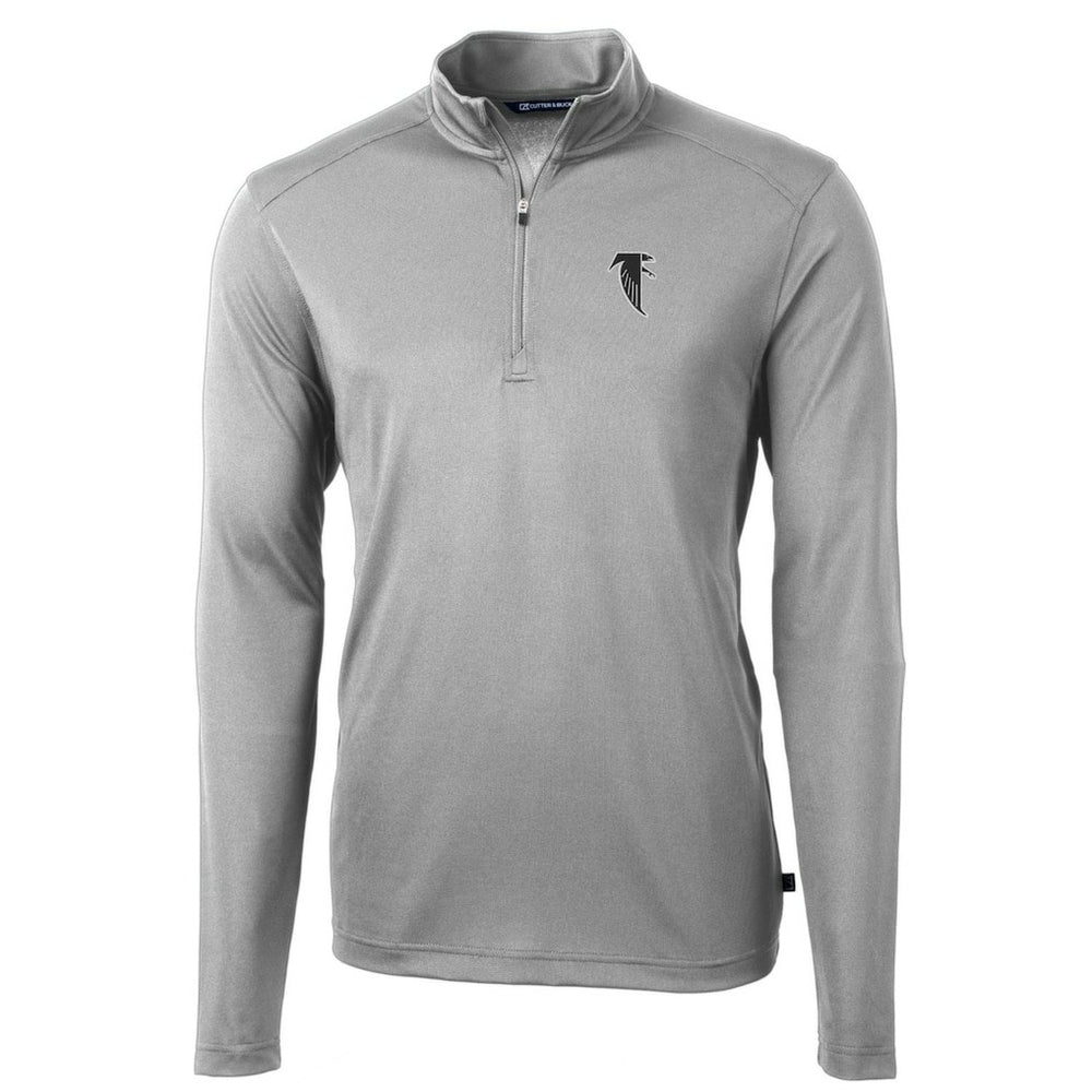 Atlanta Falcons Cutter & Buck Throwback Logo Virtue Eco Pique Recycled Quarter-Zip Pullover Top | NFL Outlet