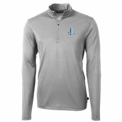 Detroit Lions Cutter & Buck Throwback Logo Virtue Eco Pique Recycled Quarter-Zip Pullover Top | NFL Sale