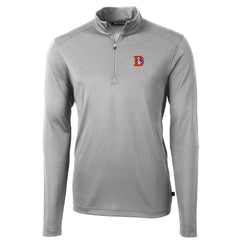 Denver Broncos Cutter & Buck Throwback Logo Virtue Eco Pique Recycled Quarter-Zip Pullover Top | NFL On sale