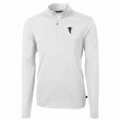 Atlanta Falcons Cutter & Buck Throwback Logo Virtue Eco Pique Recycled Quarter-Zip Pullover Top | NFL Discount