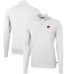 Buffalo Bills Cutter & Buck Throwback Logo Virtue Eco Pique Recycled Quarter-Zip Pullover Top | NFL Online
