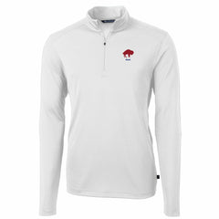 Buffalo Bills Cutter & Buck Throwback Logo Virtue Eco Pique Recycled Quarter-Zip Pullover Top | NFL Online
