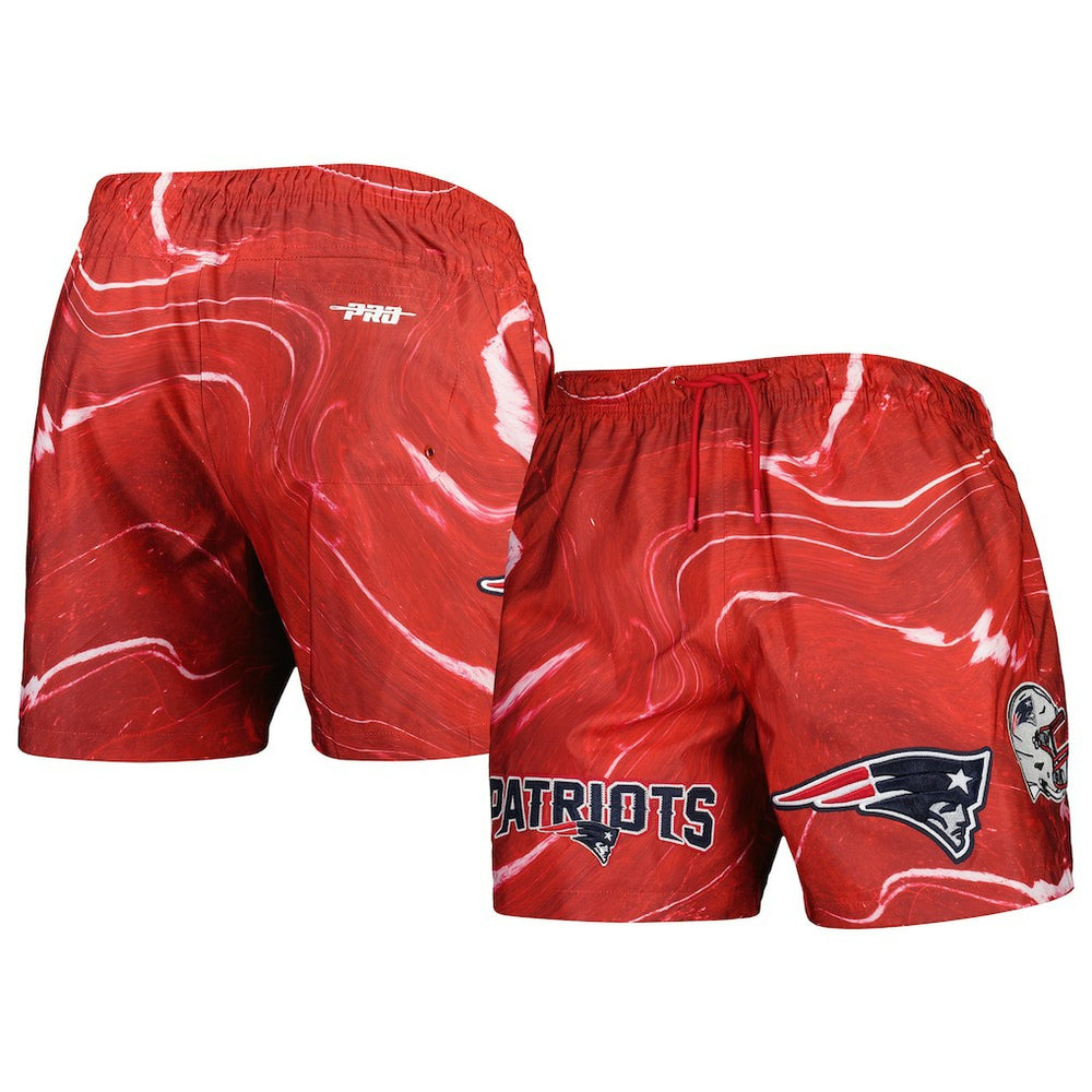 New England Patriots Pro Standard Allover Marble Print Shorts | NFL Sale
