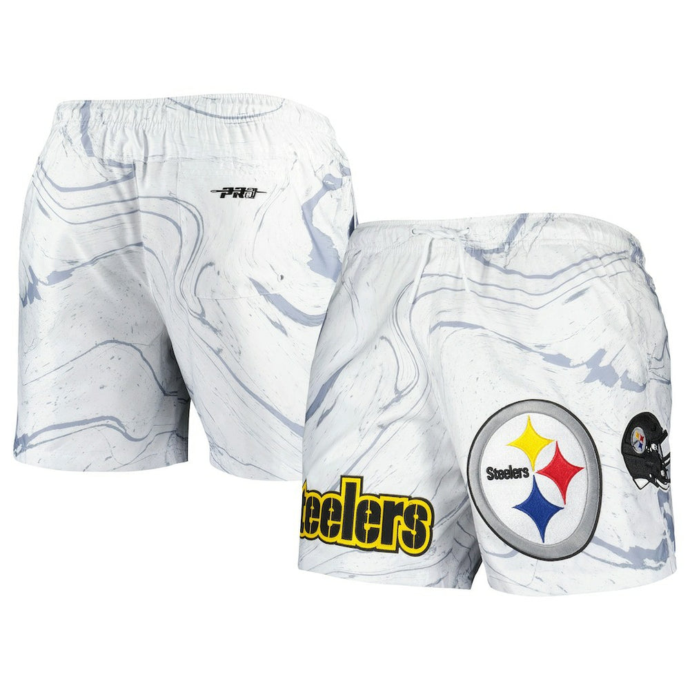 Pittsburgh Steelers Pro Standard Allover Marble Print Shorts | NFL Sale
