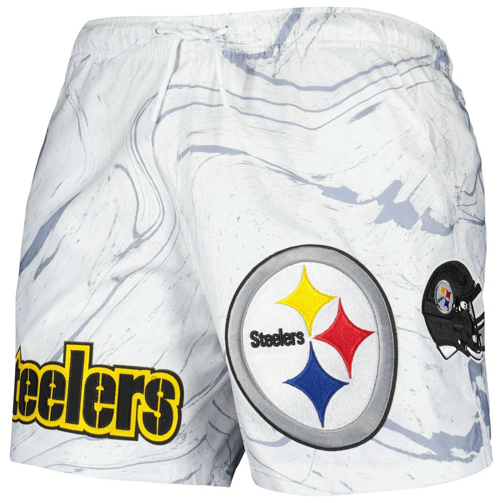 Pittsburgh Steelers Pro Standard Allover Marble Print Shorts | NFL Sale
