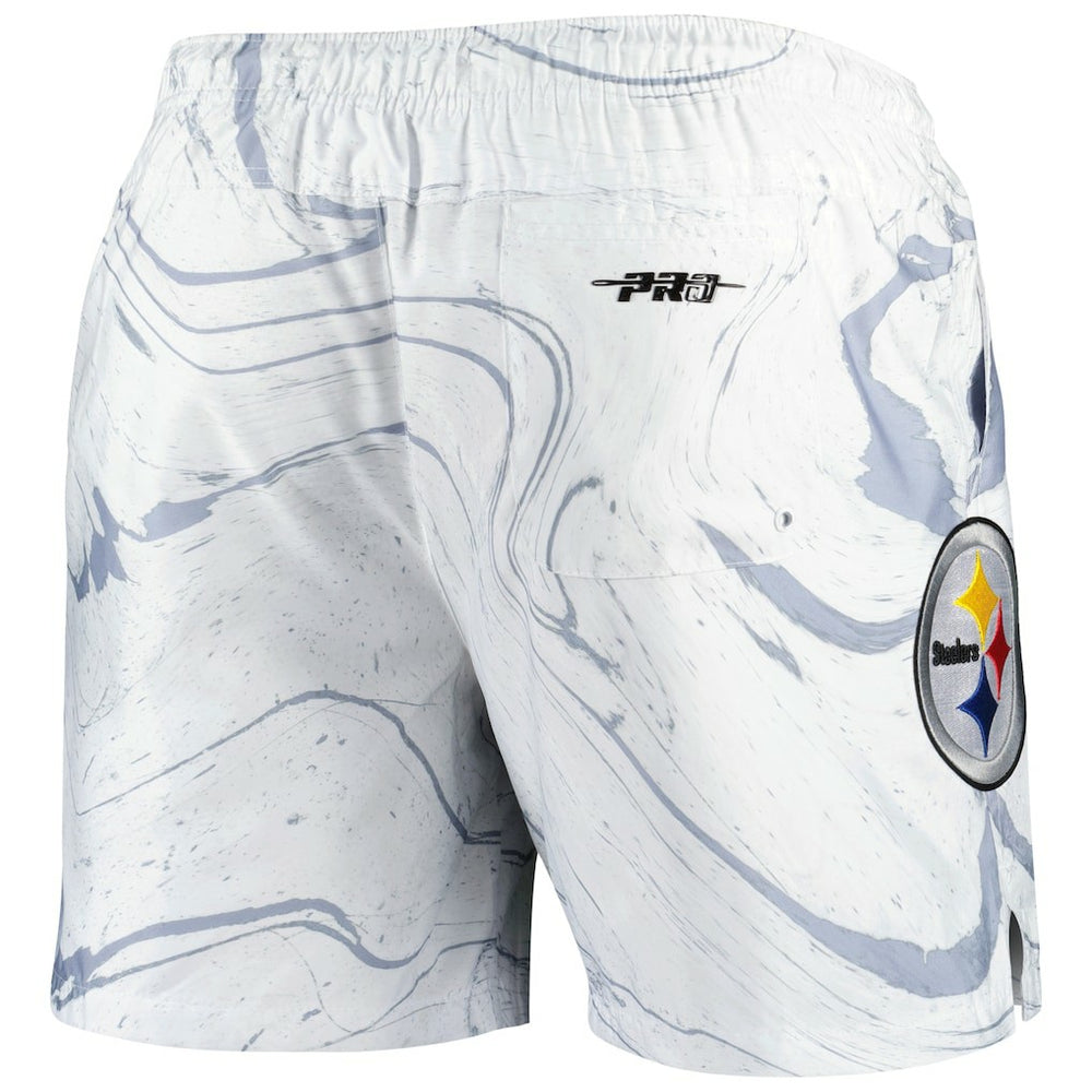 Pittsburgh Steelers Pro Standard Allover Marble Print Shorts | NFL Sale