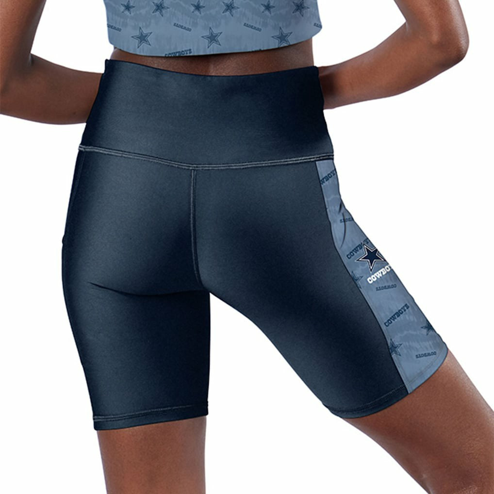 Dallas Cowboys Certo Women's High Waist Two-Pocket Biker Shorts | NFL New