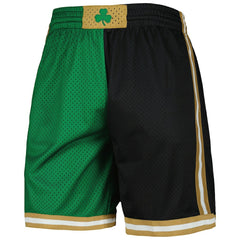Kelly Green/Black Boston Celtics Hardwood Classics 2007 Split Swingman Shorts | NBA
