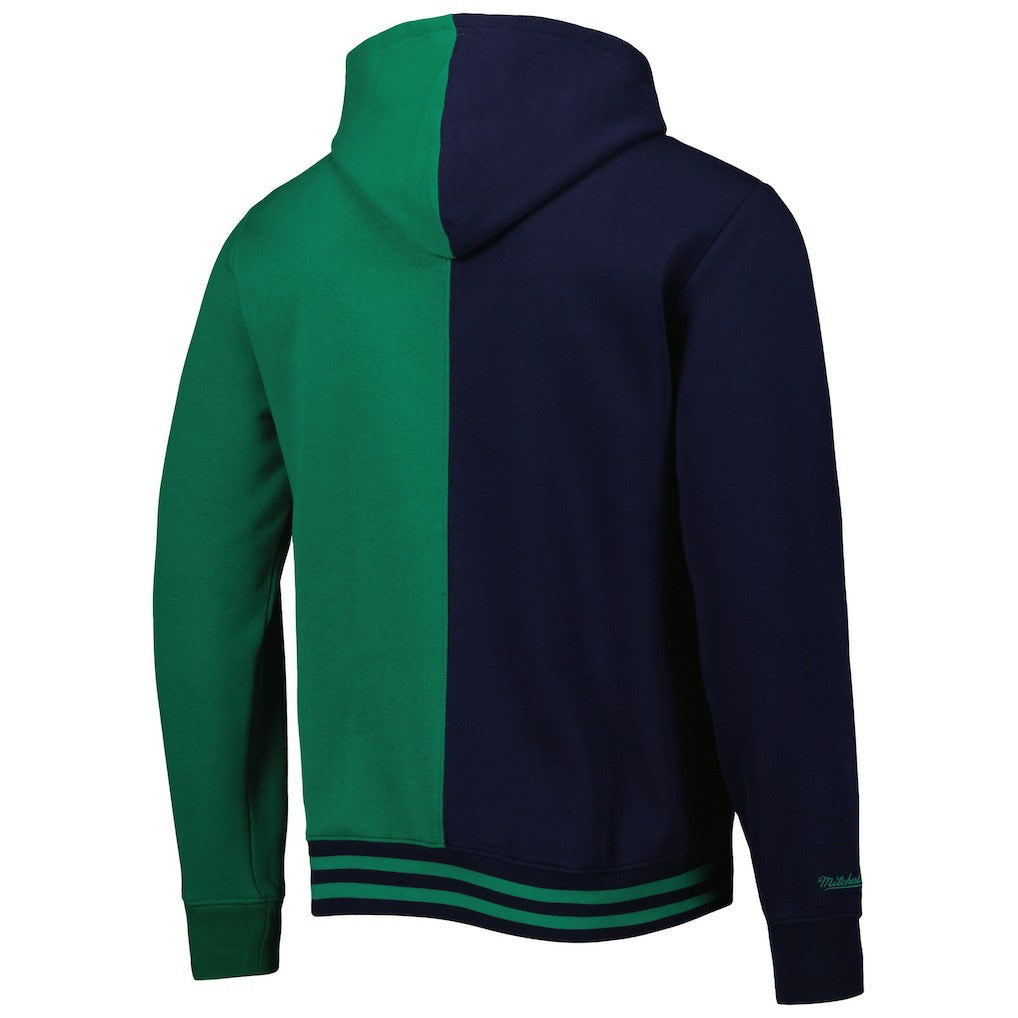Navy/Green Dallas Mavericks Hardwood Classics Split Pullover Hoodie sale | NBA