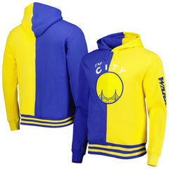 Royal/Gold Golden State Warriors Hardwood Classics Split Pullover Hoodie sale | NBA