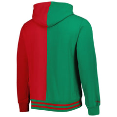 Green/Red Milwaukee Bucks Hardwood Classics Split Pullover Hoodie | NBA