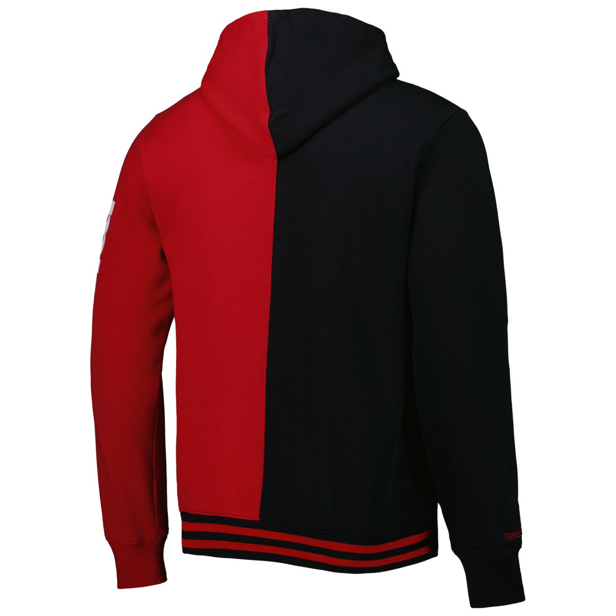 Black/Red Miami Heat Hardwood Classics Split Pullover Hoodie | NBA