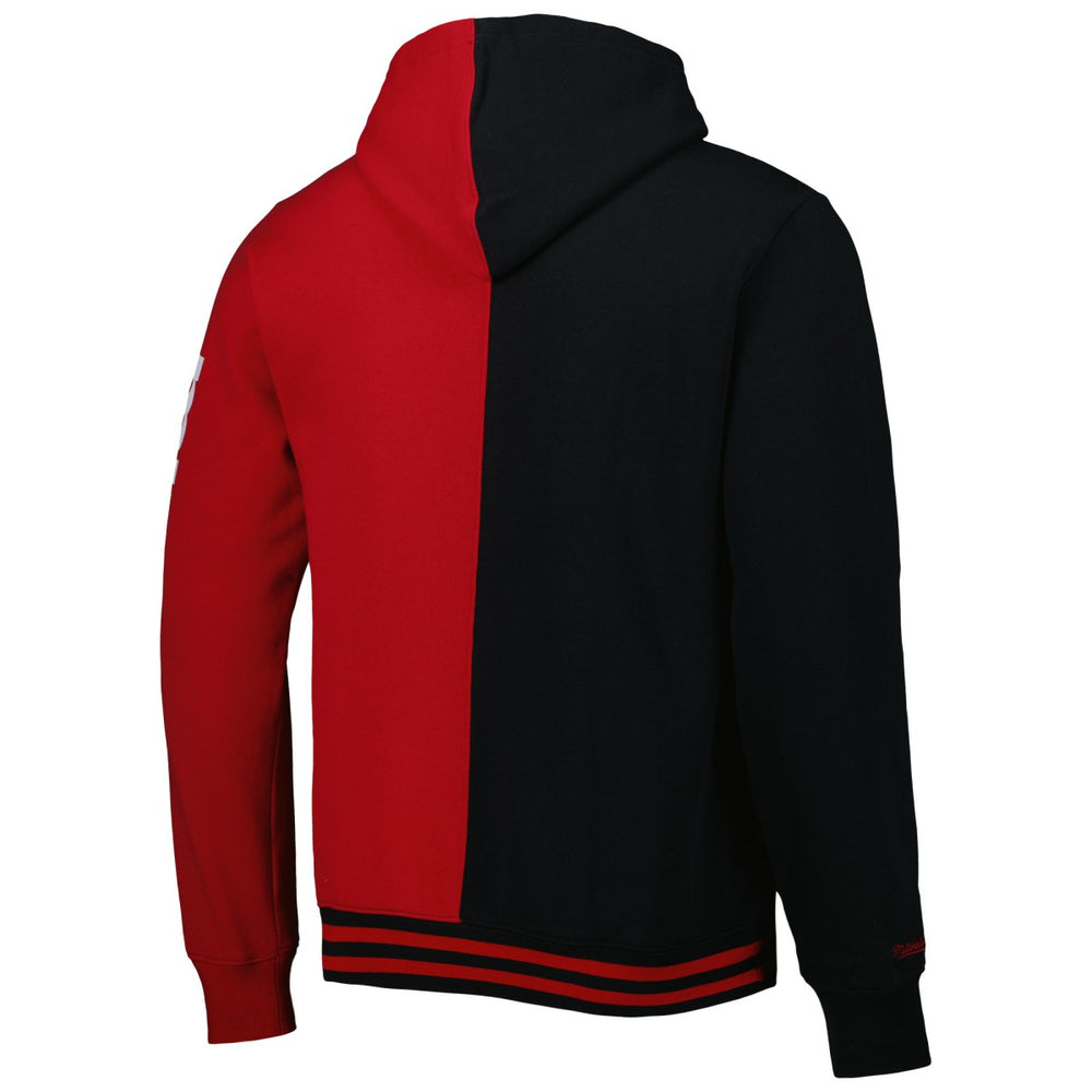 Black/Red Miami Heat Hardwood Classics Split Pullover Hoodie | NBA