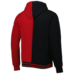 Black/Red Miami Heat Hardwood Classics Split Pullover Hoodie | NBA
