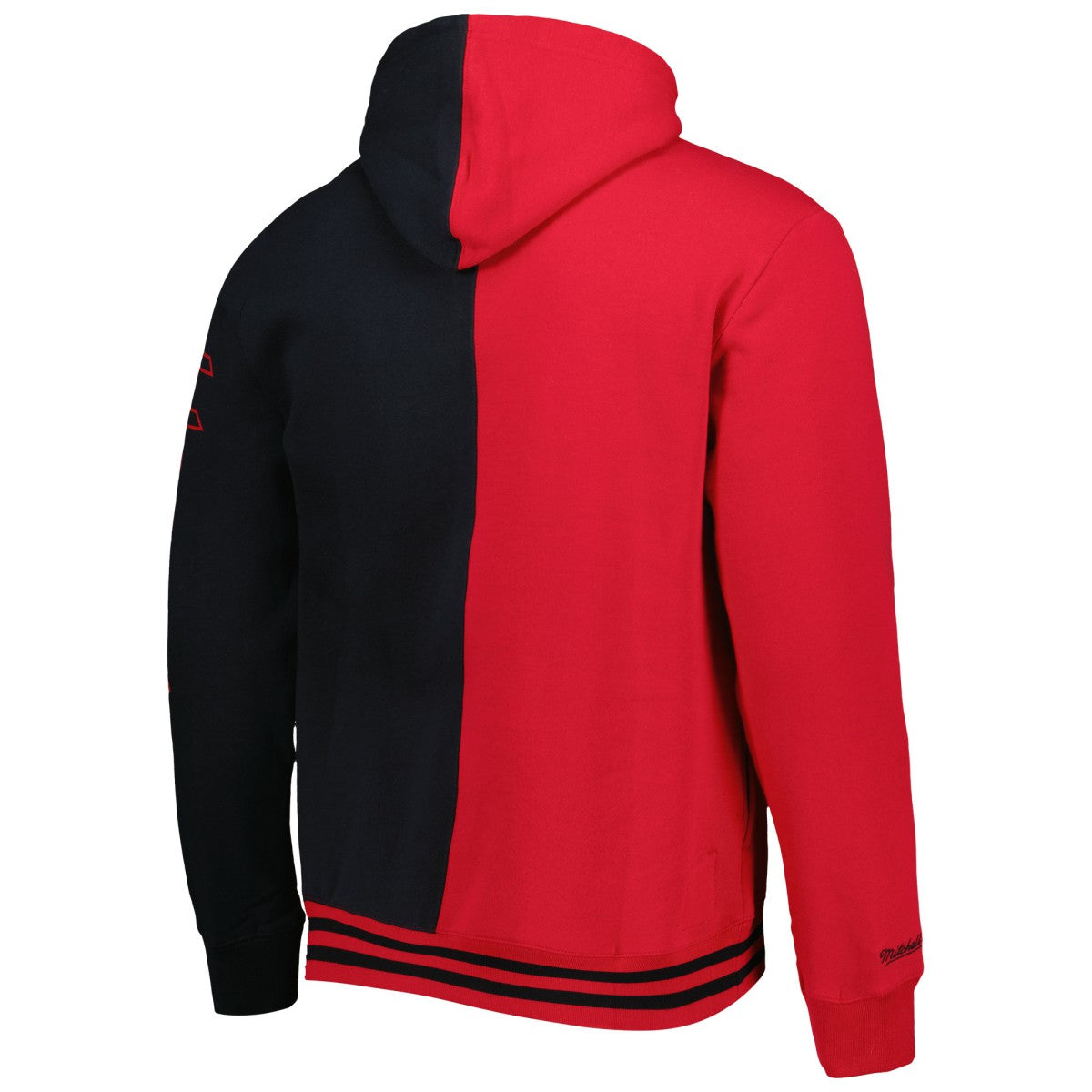 Red/Black Portland Trail Blazers Hardwood Classics Split Pullover Hoodie | NBA