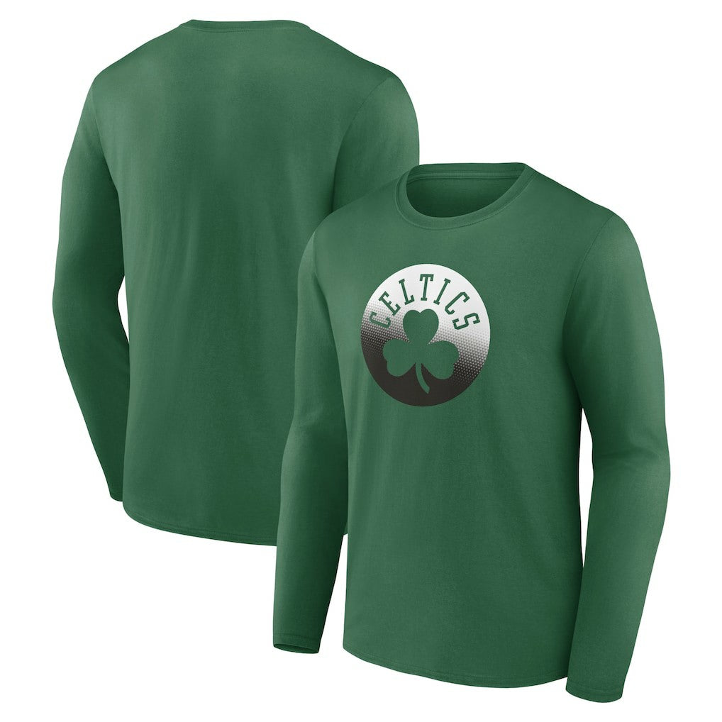 Kelly Green Boston Celtics Gradient Logo Long Sleeve T-Shirt | NBA