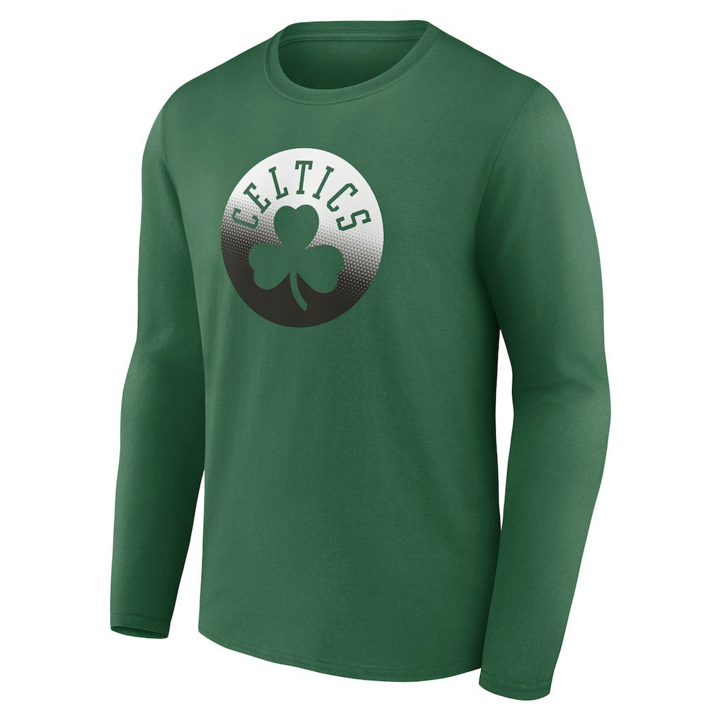 Kelly Green Boston Celtics Gradient Logo Long Sleeve T-Shirt | NBA