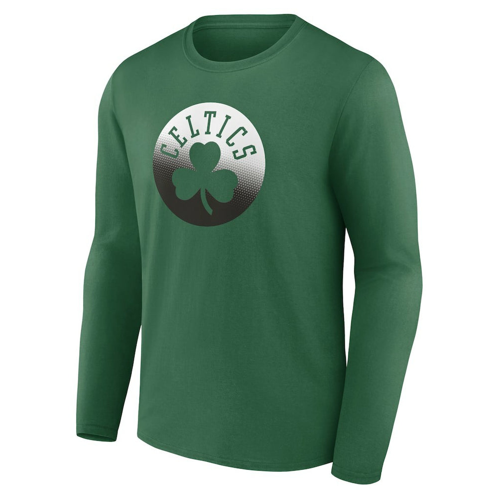 Kelly Green Boston Celtics Gradient Logo Long Sleeve T-Shirt | NBA