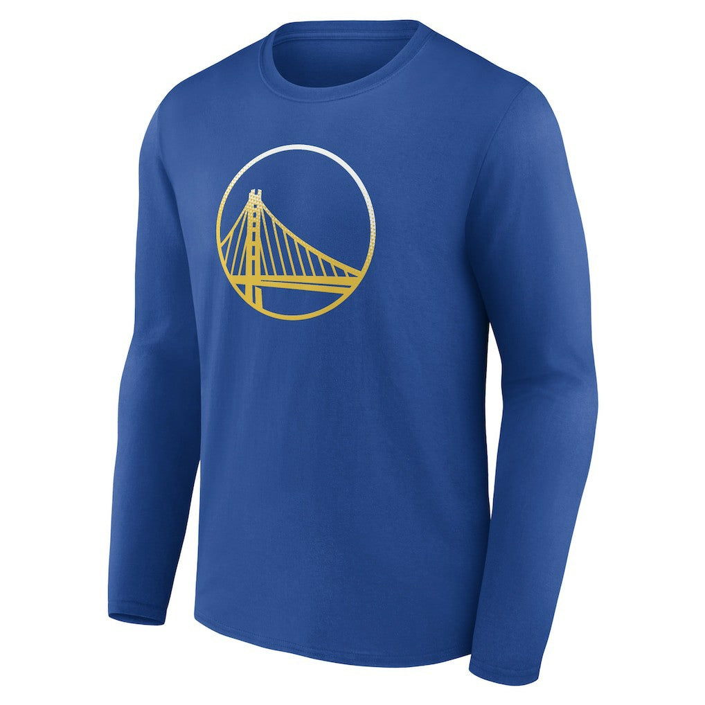 Royal Golden State Warriors Gradient Logo Long Sleeve T-Shirt sale | NBA