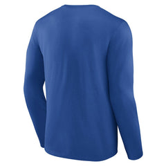 Royal Philadelphia 76ers Gradient Logo Long Sleeve T-Shirt | NBA