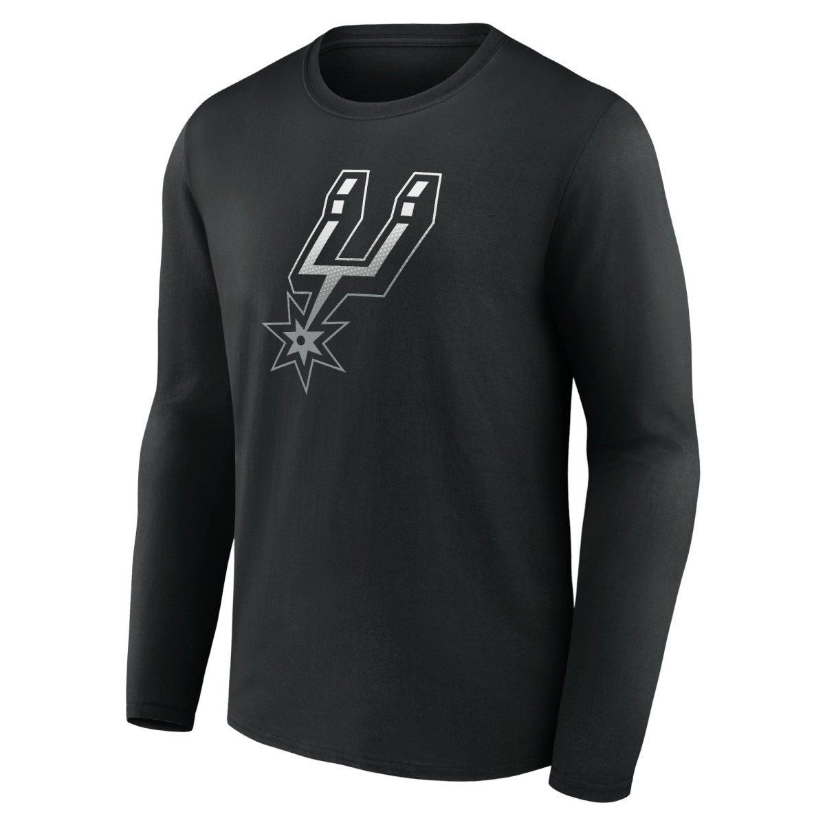 Black San Antonio Spurs Gradient Logo Long Sleeve T-Shirt | NBA