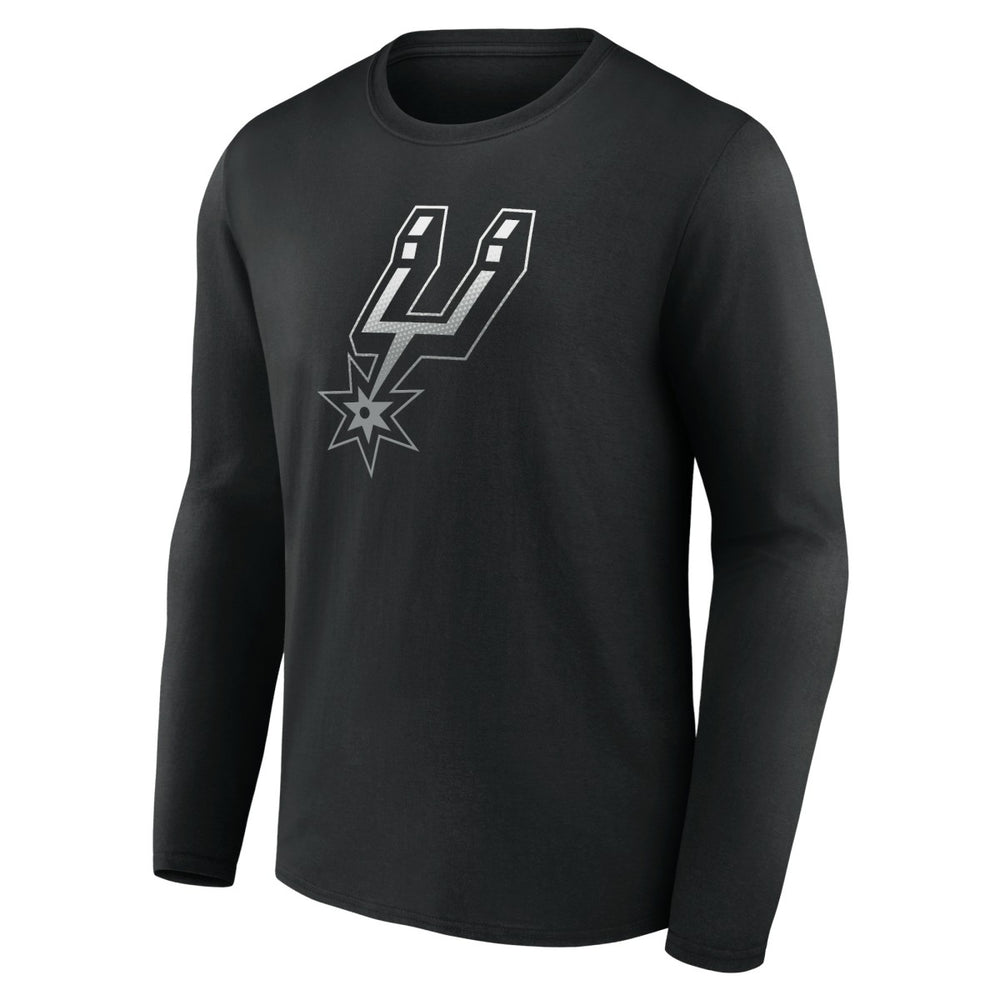 Black San Antonio Spurs Gradient Logo Long Sleeve T-Shirt | NBA