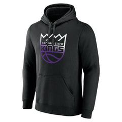 Black Sacramento Kings Gradient Logo Pullover Hoodie | NBA