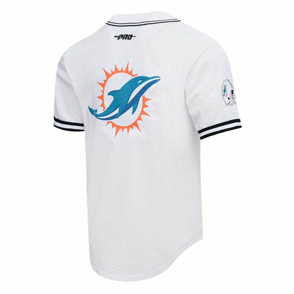 Miami Dolphins Tyreek Hill  Pro Standard Mesh Baseball Button-Up T-Shirt | NFL Near me