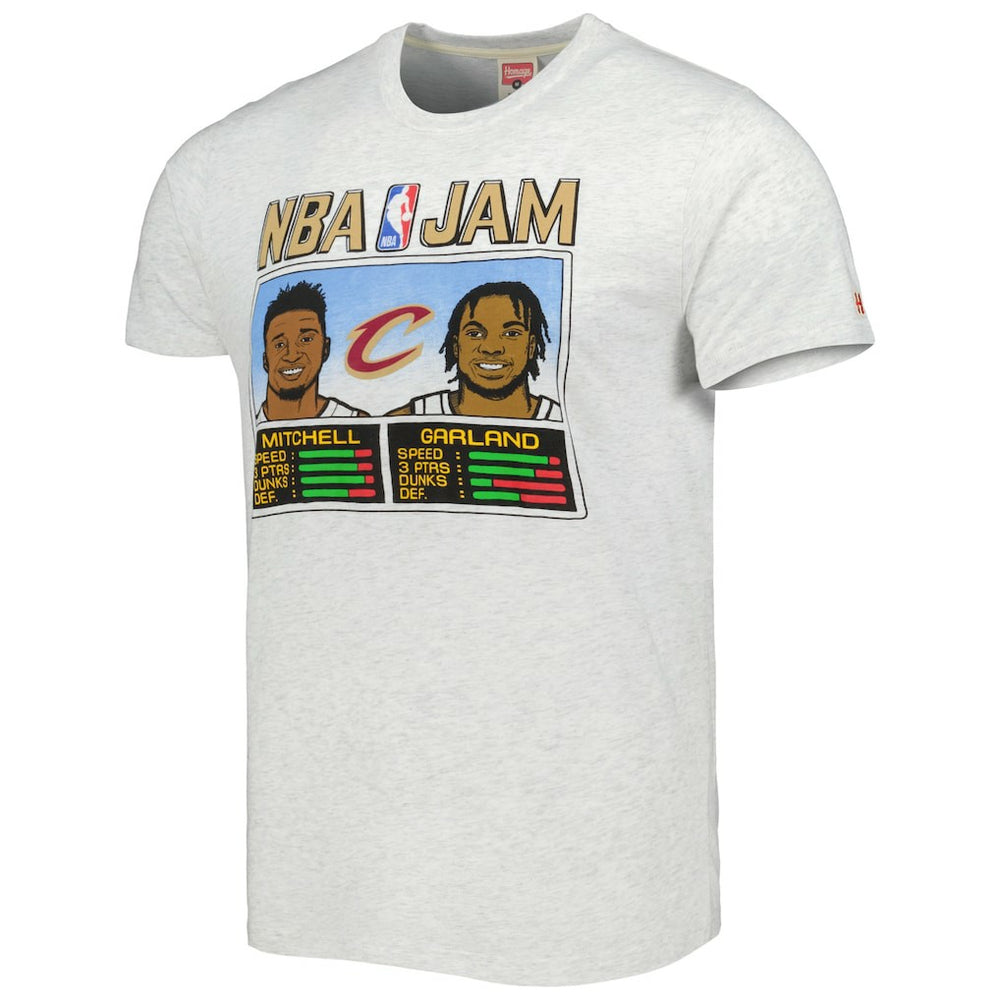 Ash Donovan Mitchell & Darius Garland Cleveland Cavaliers Homage NBA Jam Tri-Blend T-Shirt sale | NBA